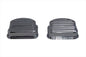 Chrome ribbed panhead cover set for engine, Paughco brand, with detailed ribbed design visible in the image.