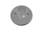 Chrome V-Twin replica inspection cover for drive line, featuring detailed design and polished finish for motorcycle maintenance.