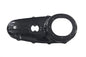 V-TWIN Replica Outer Primary Cover in flat black for drive line, showcasing a sleek, durable motorcycle accessory.
