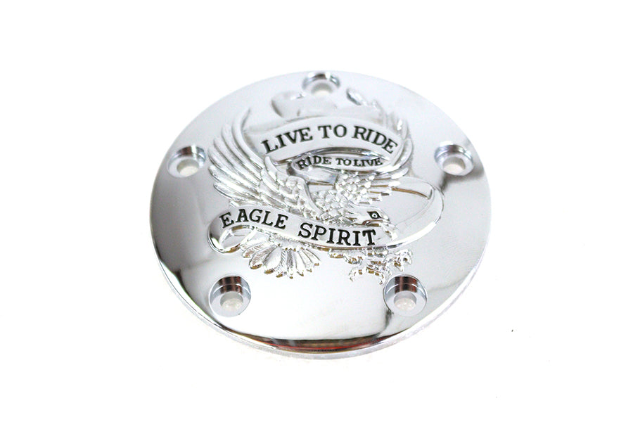 Live to Ride Ignition System Cover 5-Hole Chrome