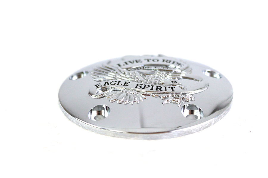 Live to Ride Ignition System Cover 5-Hole Chrome
