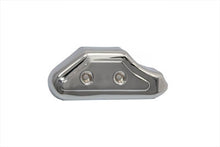 Load image into Gallery viewer, V-Twin rear brake master cylinder cover in black with metal accents, designed for motorcycle brake systems.