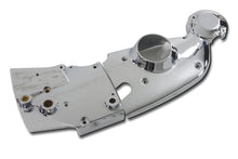 Load image into Gallery viewer, V-TWIN chrome engine cam and sprocket cover kit showing polished chrome finish and detailed design for motorcycle engine protection