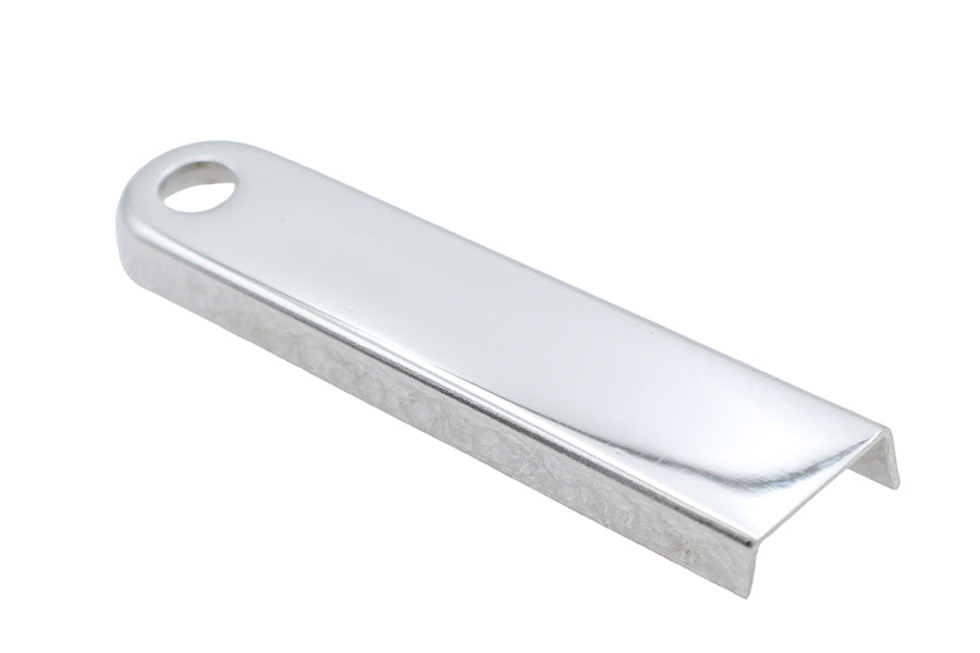 Chrome V-Twin Shifter Lever Cover for transmission with a sleek, polished finish, designed for motorcycle gear shifting.