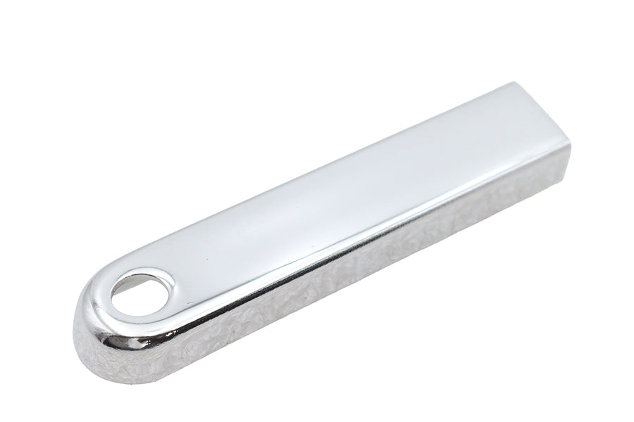 Chrome V-Twin Shifter Lever Cover for transmission, featuring a sleek, polished finish and detailed design.