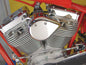 V-TWIN chrome teardrop coil cover for electrical components, featuring a shiny chrome finish and teardrop design.