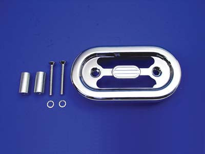 Chrome voltage regulator cover for Ultima electrical system, designed for durability and a sleek finish.