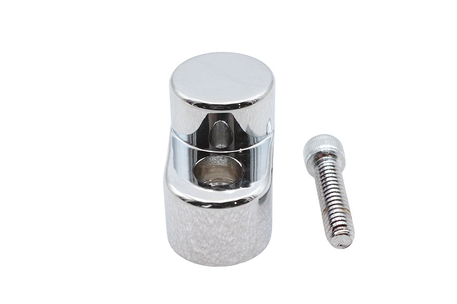 Chrome V-TWIN Flywheel Sensor Cover for fuel and air system, designed for V-TWIN motorcycle engines.