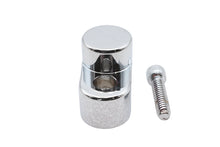 Load image into Gallery viewer, Chrome V-TWIN Flywheel Sensor Cover for fuel and air system, designed for V-TWIN motorcycle engines.