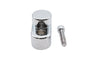 Chrome V-TWIN Flywheel Sensor Cover for fuel and air system, designed for V-TWIN motorcycle engines.