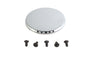 V-TWIN Smooth Chrome Ignition System Cover with Hidden Screws for motorcycle electrical system, featuring polished chrome finish and concealed screws.