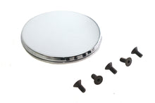 Load image into Gallery viewer, V-TWIN chrome ignition system cover with smooth finish and hidden screws, designed for electrical motorcycle components.