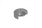 V-TWIN chrome starter end cover for electrical systems, showcasing a shiny, polished finish with detailed design elements.