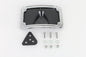 License Plate Bracket Curved Laydown Style Chrome Billet