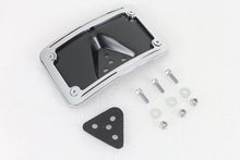 Load image into Gallery viewer, License Plate Bracket Curved Laydown Style Chrome Billet