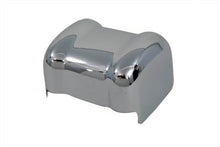 Load image into Gallery viewer, Chrome V-TWIN coil cover for electrical components, smooth finish, designed for V-TWIN motorcycle engines.