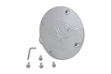 Load image into Gallery viewer, Flame Clutch Inspection Cover Chrome