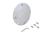 Load image into Gallery viewer, Flame Clutch Inspection Cover Chrome