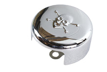 Load image into Gallery viewer, Skull Round Horn Cover Chrome