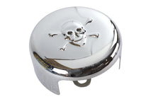 Load image into Gallery viewer, Skull Round Horn Cover Chrome