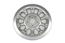 Load image into Gallery viewer, Chrome V-TWIN Magnum Pulley Cover with 70 teeth for drive line, showcasing detailed metal finish and gear design.