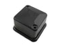 V-TWIN black 6-volt Delco Remy electrical regulator cover, durable metal component for vintage motorcycle electrical systems.