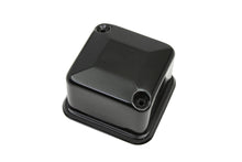 Load image into Gallery viewer, V-TWIN Black 6 Volt Mechanical Regulator Cover for electrical systems, featuring a sleek black finish and mounting details.