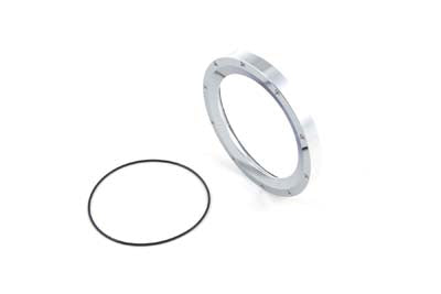 Chrome speedometer gauge bezel for Wyatt Gatling dash and gauge, enhancing the look of vehicle instrument clusters.