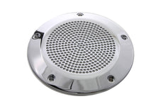 Load image into Gallery viewer, V-Twin chrome perforated 5-hole derby cover for drive line, featuring a stylish perforated design and durable chrome finish.