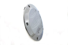 Load image into Gallery viewer, V-Twin Chrome Contour 5-Hole Derby Cover for Drive Line motorcycles, featuring a shiny chrome finish and detailed design.