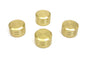 V-TWIN brass cylinder head bolt cover for engine, showing detailed metal finish and precise fit on motorcycle engine parts.