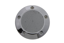 Load image into Gallery viewer, V-TWIN chrome 5-hole perforated ignition system cover for electrical components on motorcycle engine.