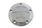 V-Twin 5 Hole Contour Ignition System Cover for motorcycle electrical components, showcasing the black metal cover with five bolt holes.