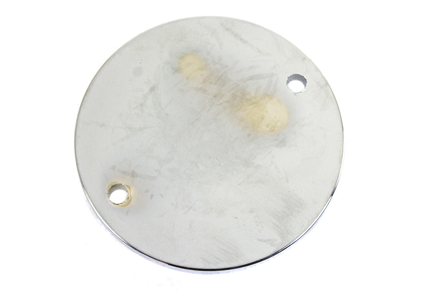 Chrome 2-Hole Ball Milled Ignition System Cover