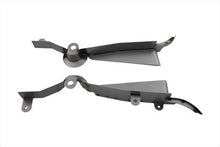 Load image into Gallery viewer, V-TWIN saddlebag filler panel kit in raw finish for seat and saddlebag customization, suitable for motorcycle accessories.