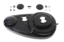Load image into Gallery viewer, Black 45-inch V-TWIN side valve outer primary cover kit with detailed finish, designed for Harley-Davidson V-TWIN motorcycles.