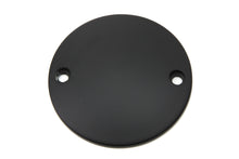 Load image into Gallery viewer, V-TWIN black smooth domed ignition system cover for motorcycle electrical components, with a sleek black finish and rounded design.