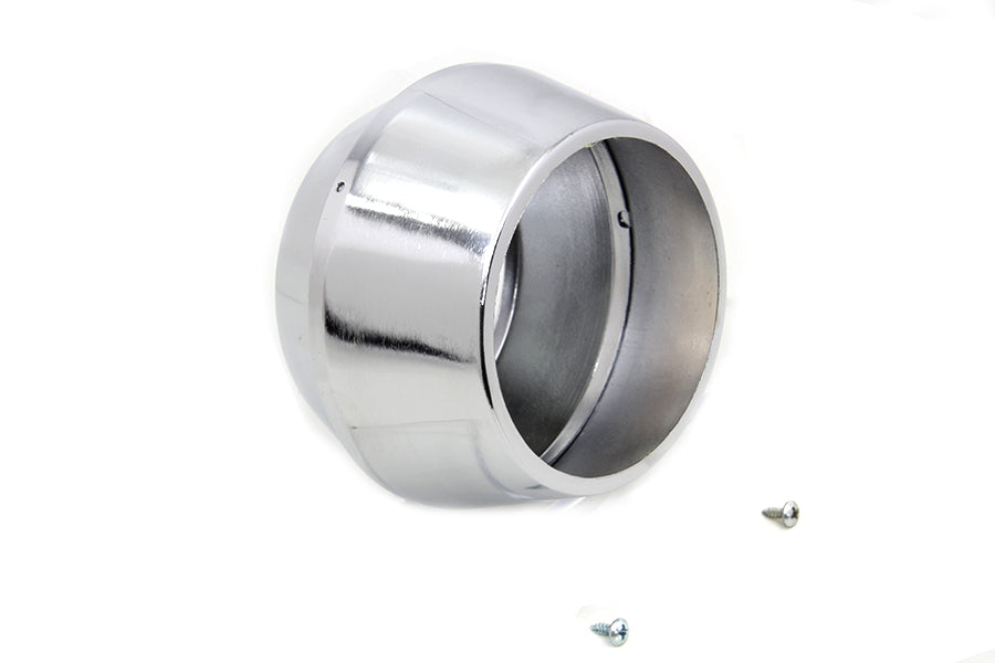 V-TWIN chrome tachometer cover for dash and gauge, featuring a sleek chrome finish and precise fit for motorcycle instrumentation.
