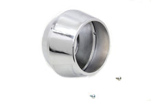 Load image into Gallery viewer, V-TWIN chrome tachometer cover for dash and gauge, featuring a sleek chrome finish and precise fit for motorcycle instrumentation.