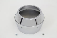 Load image into Gallery viewer, V-TWIN chrome tachometer cover for dash and gauge, featuring a shiny, stylish finish for motorcycle instrumentation.