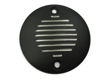 Load image into Gallery viewer, Black V-TWIN grooved ignition system cover with two holes, designed for electrical components on motorcycle engines.
