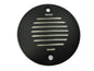 Black V-TWIN grooved ignition system cover with two holes, designed for electrical components on motorcycle engines.