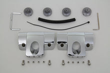 Load image into Gallery viewer, Chrome V-Twin head bolt and spark plug cover kit for motorcycle engine, featuring polished metal finish and detailed craftsmanship.
