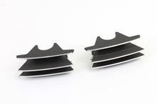 Load image into Gallery viewer, V-Twin M8 finned black spark plug cover set for engine, featuring metallic finish and precise fit for M8 spark plugs.