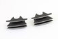 V-Twin M8 finned black spark plug cover set for engine, featuring metallic finish and precise fit for M8 spark plugs.
