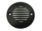 V-TWIN grooved black ignition system cover with two holes, designed for electrical motorcycle applications.