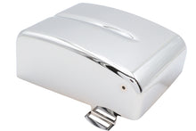 Load image into Gallery viewer, Chrome V-TWIN ignition module cover for electrical system, designed for motorcycle ignition components, with a shiny chrome finish.
