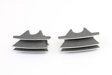 Load image into Gallery viewer, V-Twin M8 finned spark plug cover set for engine, granite finish, durable metal construction, enhances engine appearance.