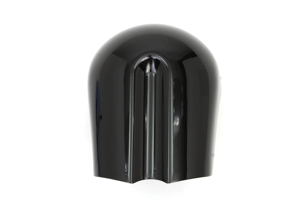V-Twin CVO Style black horn cover for motorcycle electrical system, featuring a sleek, durable design with V-Twin branding.
