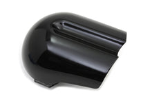 Load image into Gallery viewer, V-Twin CVO style black horn cover for motorcycle electrical system, with a sleek, matte black finish and V-Twin branding.